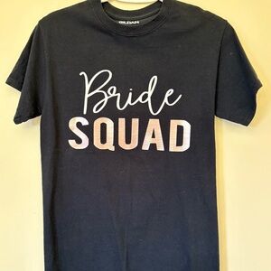Gildan Black 'Bride Squad' Women's Short Sleeve Tee